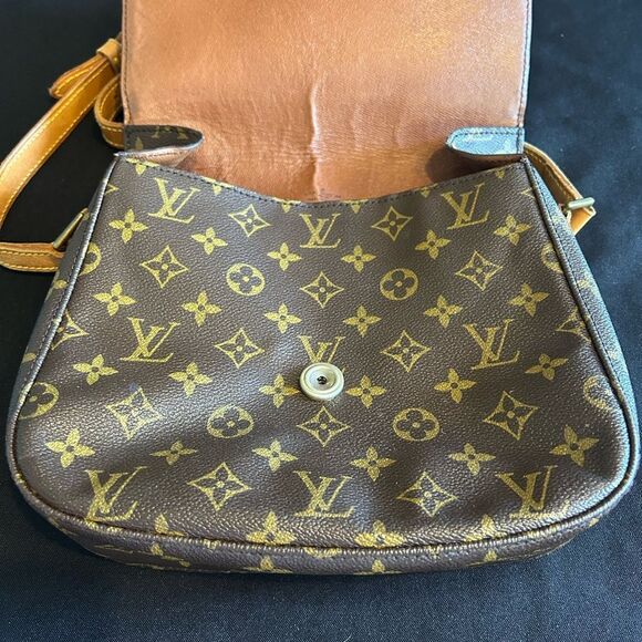 Louis Vuitton St Cloud Brown Monogram Crossbody Bag Vintage Good Authentic - Picture 5 of 16